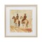 Stupell Industries Western Watercolor Cowboys Left Framed Print Under Glass, design by Petal Prints Design